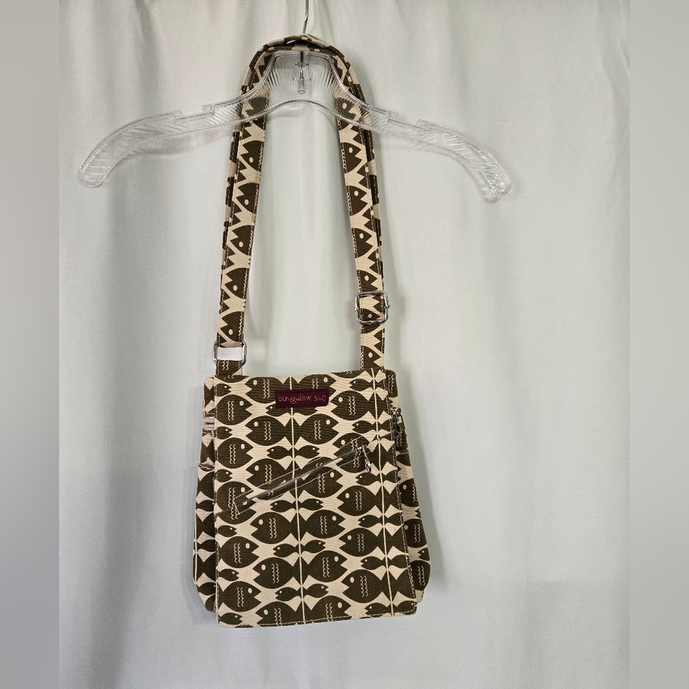 Bungalow 360 Canvas Fish Print Crossbody